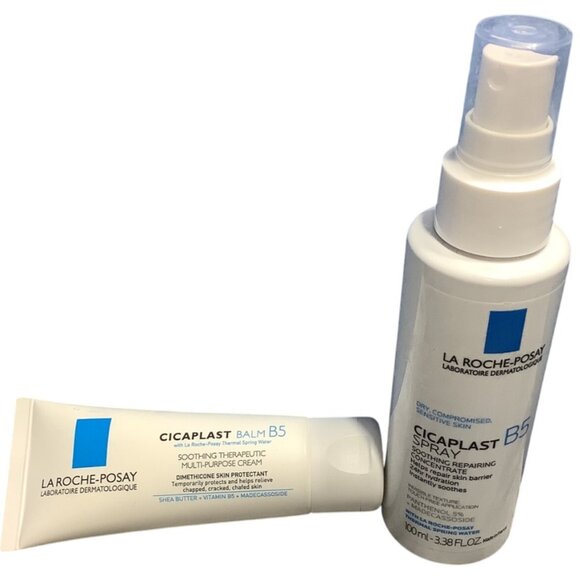 La Roche-Posay Cicaplast B5 Soothing Repair Spray & Balm Set Exp 01/2027 - Picture 2 of 5